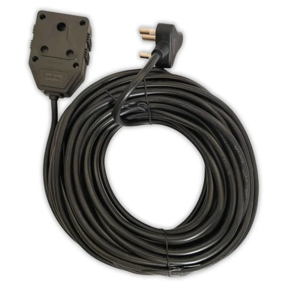 Whitehouse Lighting And Electrical 15M 1MM Black Extension Cord  Whitehouse Lighting And Electrical