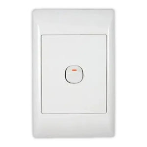 WHL&E 4x2 1 Lever Single White Switch