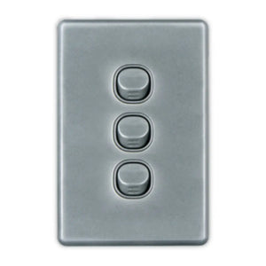 WHL&E 3 Lever Silver Switch