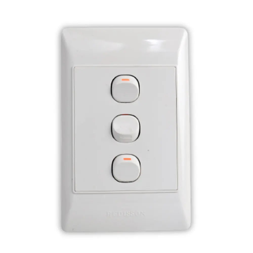 Whitehouse Lighting And Electrical White 3 Lever Switch  Whitehouse Lighting And Electrical