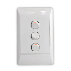 WHL&E 3 Lever White Switch
