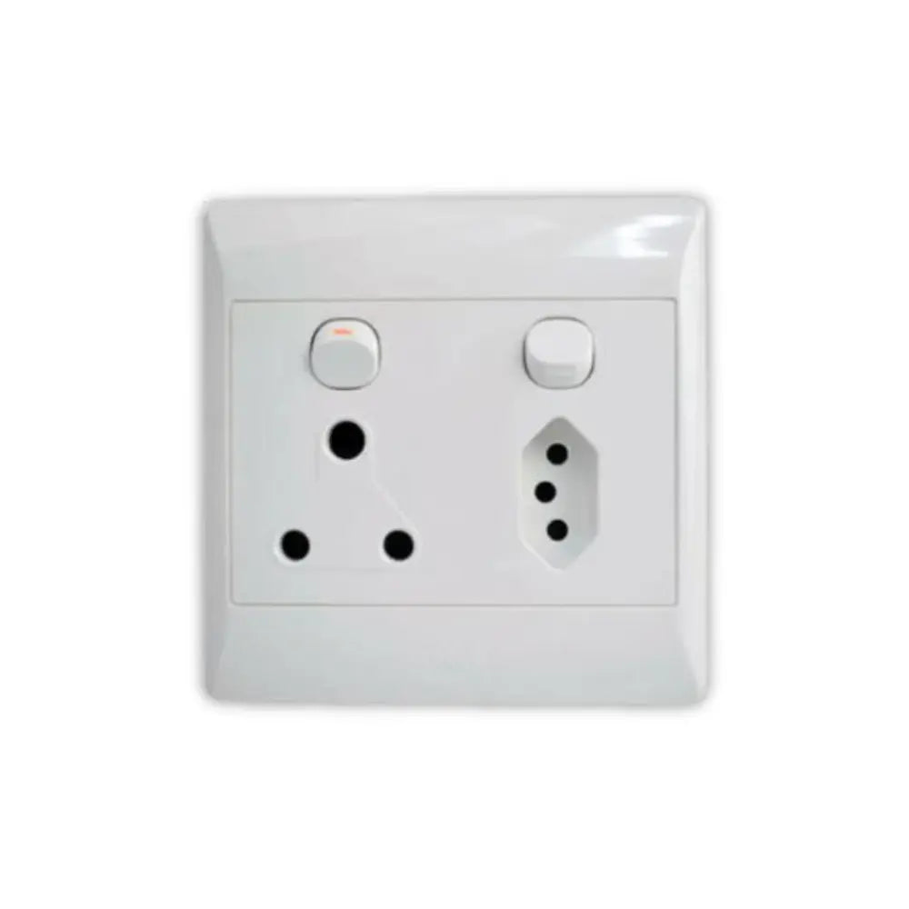 Whitehouse Lighting And Electrical White 4x4 Single With Euro Socket  Whitehouse Lighting And Electrical