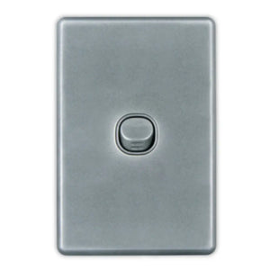 WHL&E 4x2 1 Lever 1 Way Silver Switch