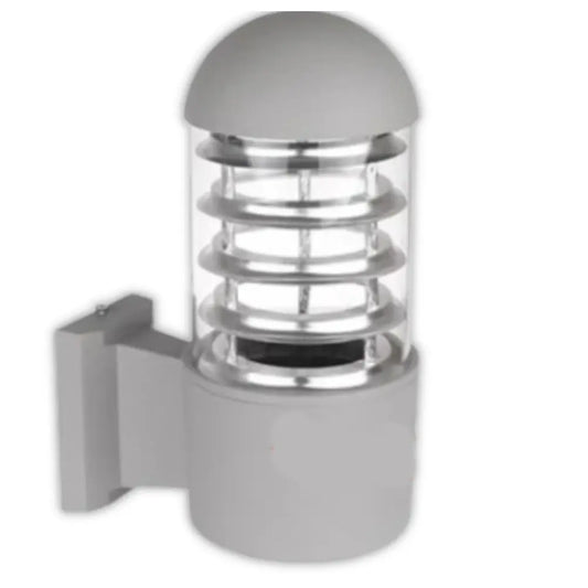 Grey Oval Up Facing Outdoor Wall Lamp - Whitehouse Lighting And Electrical