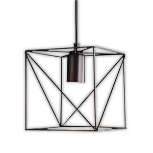 WHL&E Square Black Pendant Light