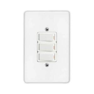Crabtree 4x2 3 Lever 1 Way Switch