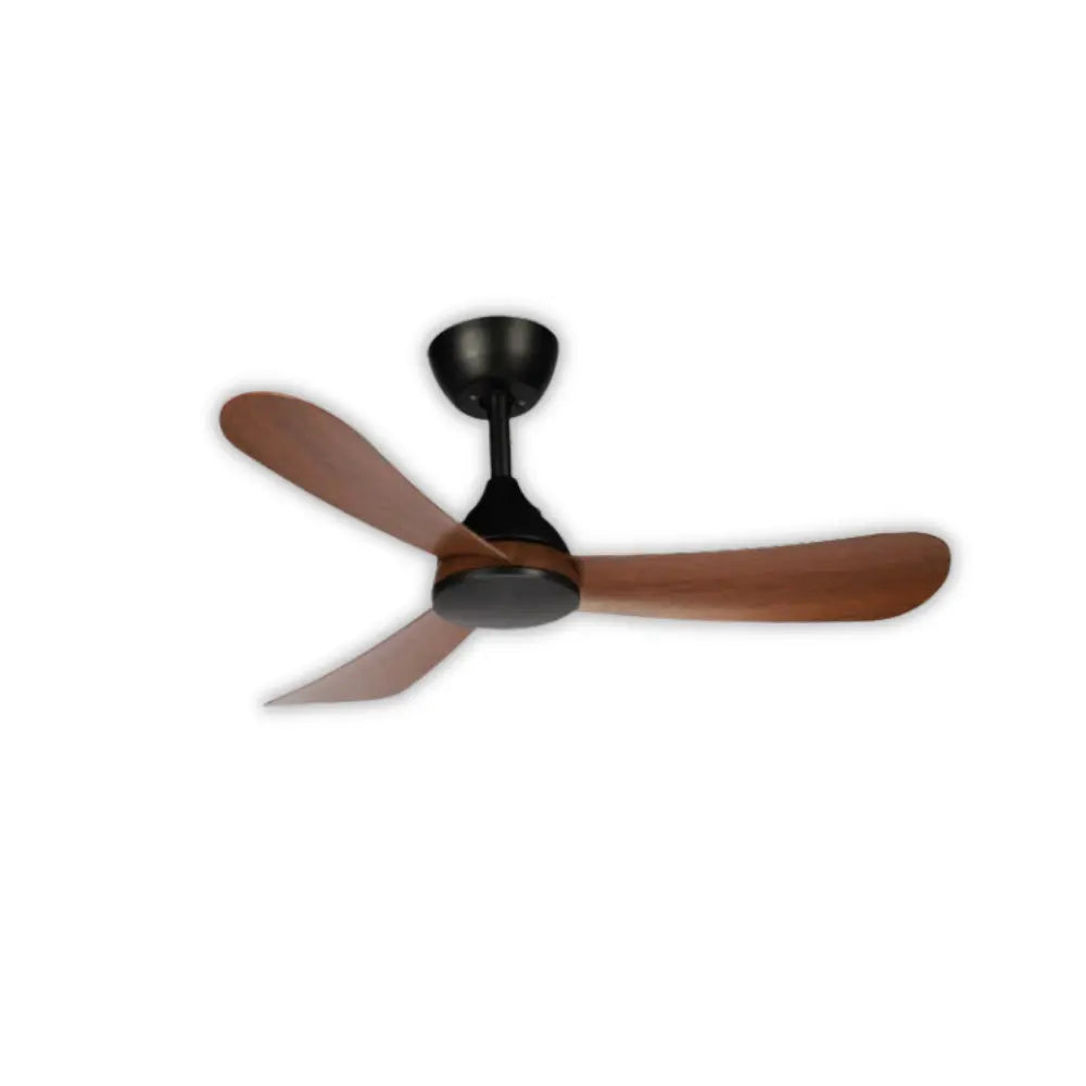 Brightstar FCF114 3-Blade Black + Wood Fan - Whitehouse Lighting And Electrical