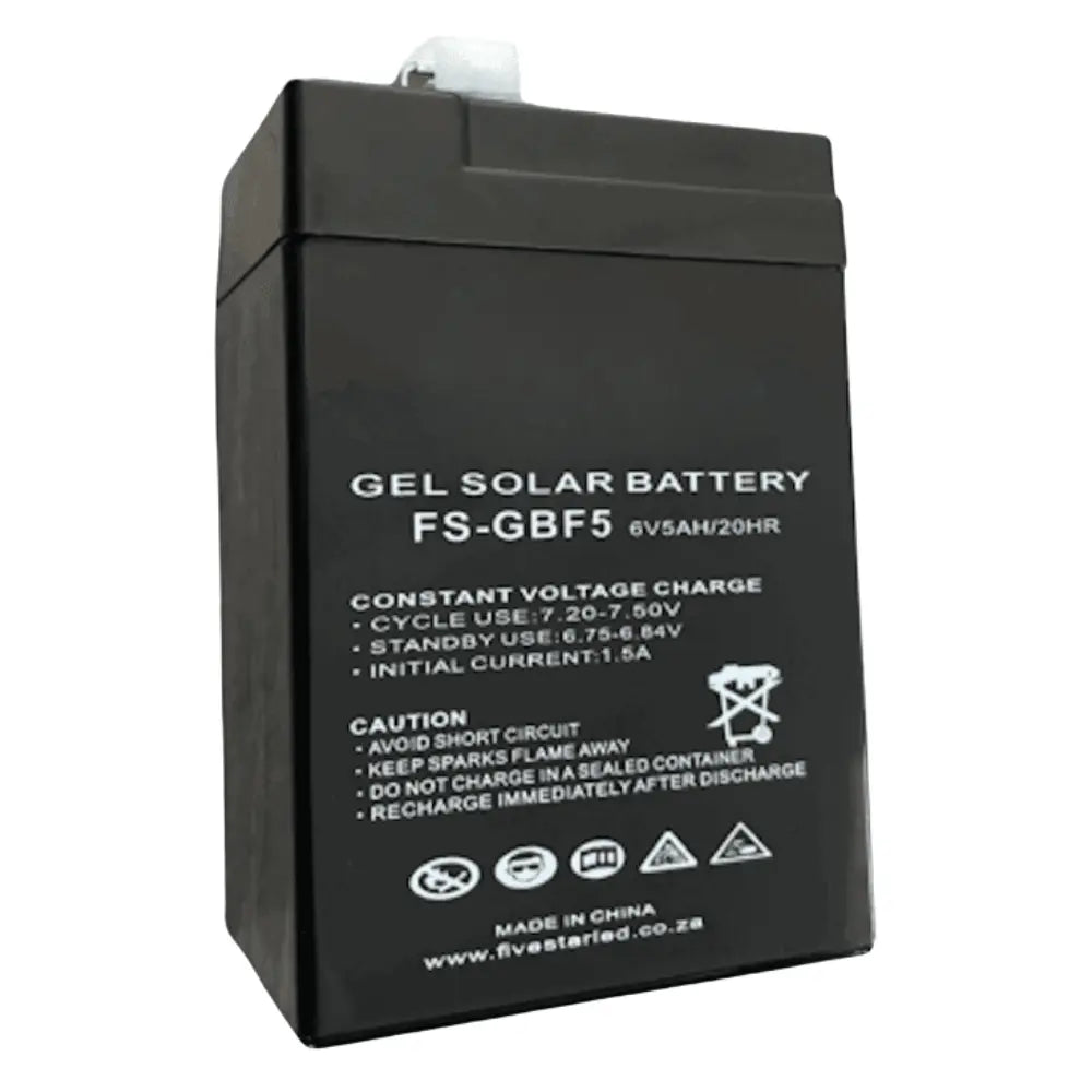 6V 5AH Gel Battery - Whitehouse Lighting And Electrical