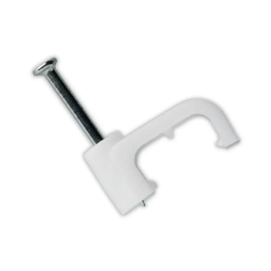 Luxn Flat Cable Clip 12MM 100 Pieces - Whitehouse Lighting And Electrical
