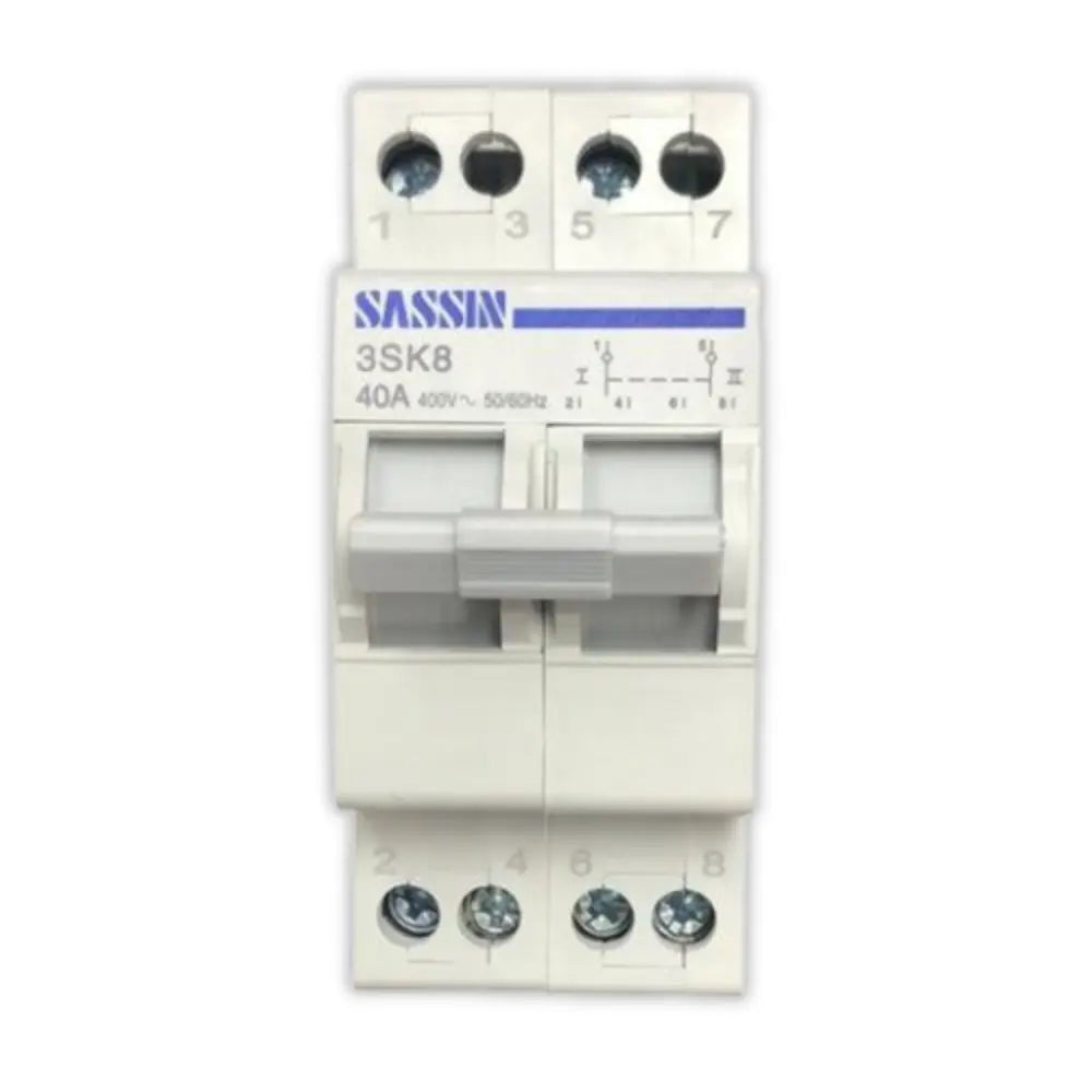 Sassin 63A 2P Change-Over Switch - Whitehouse Lighting And Electrical