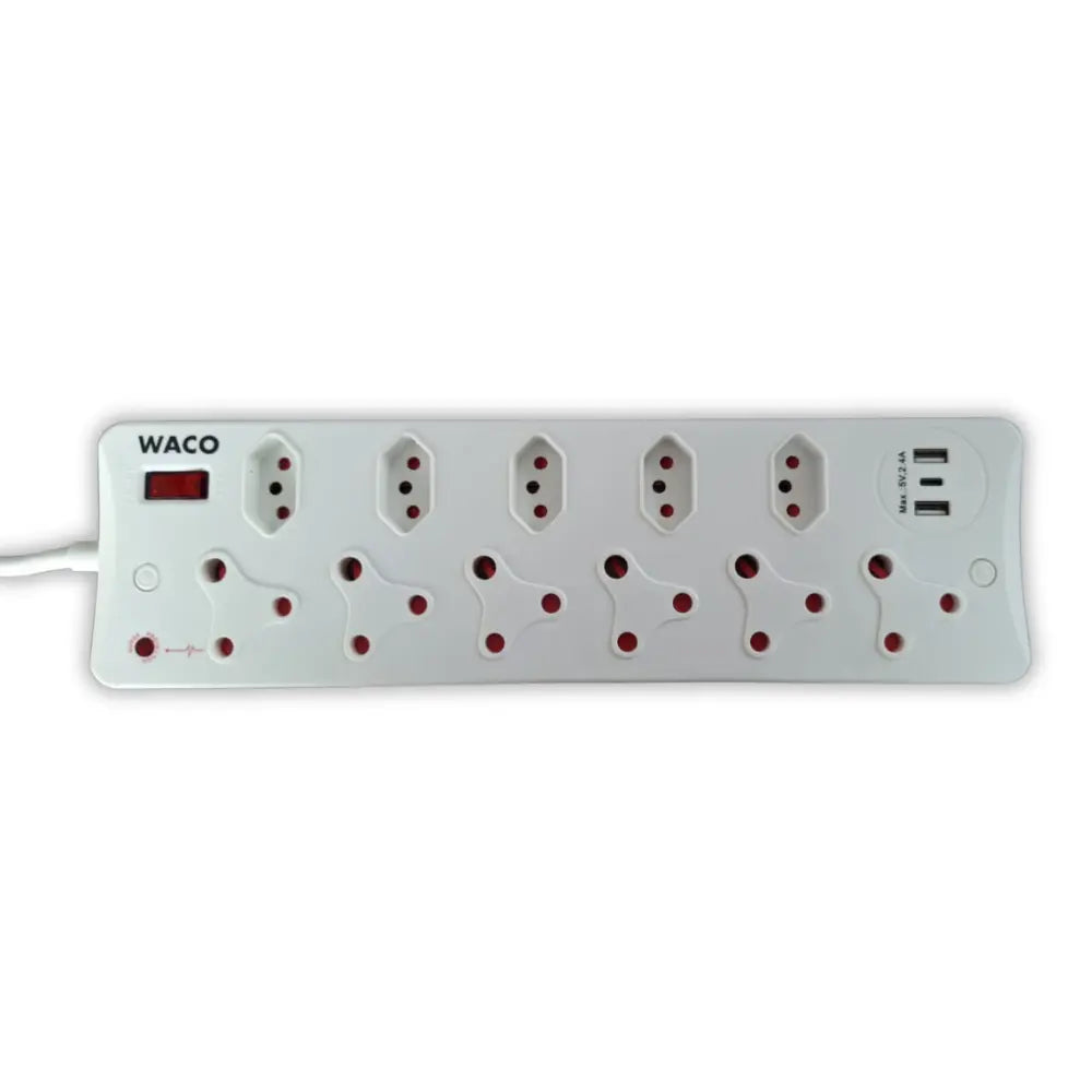 Waco 11 Way Surge Protected USB Multiplug - Whitehouse Lighting And Electrical