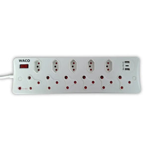 Waco A0014312 11 Way Surge Protected USB Multiplug
