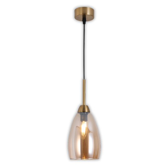 Brightstar PEN812/1 Gold Pendant Light product image on white background