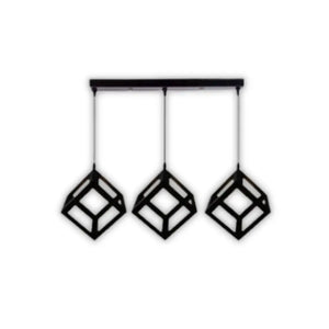 WHL&E 6014/3S Black Pendant Light