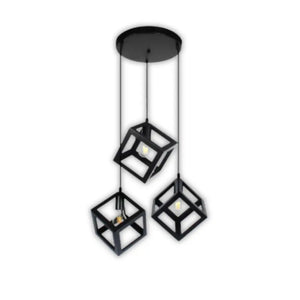WHL&E 6014/3R Black Pendant Light