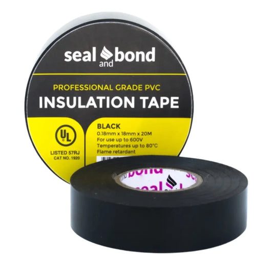 Seal And Bond Black Insulation Tape - Whitehouse Lighting And Electrical
