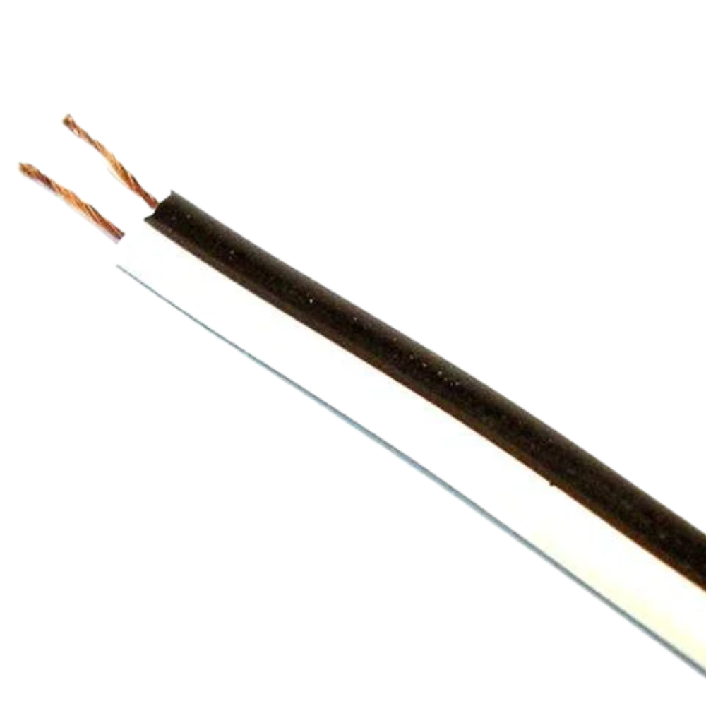 Whitehouse Lighting And Electrical 0.5MM White/Black Ripcord  Whitehouse Lighting And Electrical