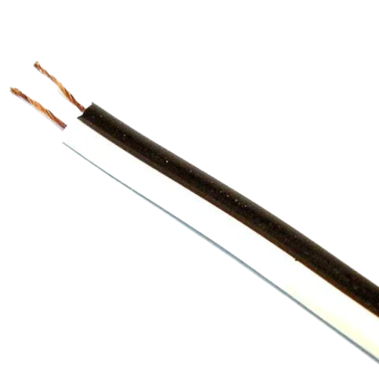 Whitehouse Lighting And Electrical 0.5MM White/Black Ripcord  Whitehouse Lighting And Electrical