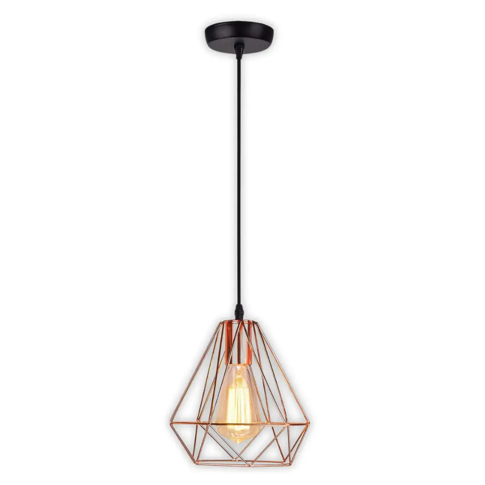 Whitehouse Lighting And Electrical WHL&E 6033/1 Rose Gold Dining Lamp  Whitehouse Lighting And Electrical