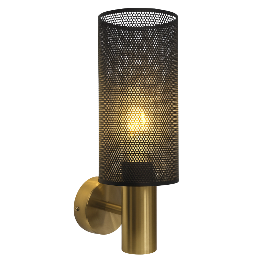 Whitehouse Lighting And Electrical Brightstar WB415/1 Black And Gold Wall Lamp  Brightstar