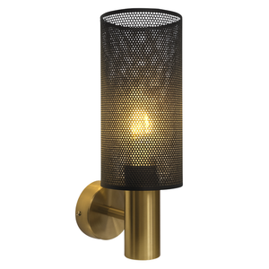 Brightstar WB415/1 Metal Black And Gold Wall Light