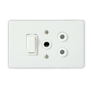 Crabtree 4x2 Single Socket
