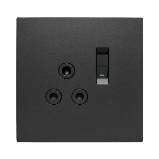 Whitehouse Lighting And Electrical Crabtree 4x4 Single Socket Graphite  Crabtree