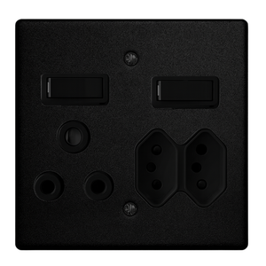 Crabtree 4x4 Combo Graphite Socket