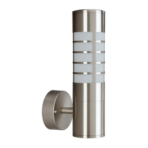 WHL&E Up Facing Outdoor Silver Wall Light