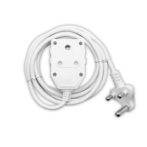 Cablix 1mm x 3m White Extension Cord