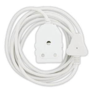 Cablix 1mm x 5m White Extension Cord