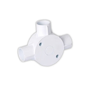 NUR 25mm 3 Way PVC Side Entry Box