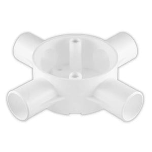 NUR 25mm 4 Way PVC Side Entry Box
