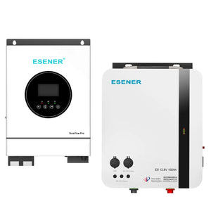 Esener ES1COMBO 1kW 12V 1.28kWh Lithium Inverter Battery Combo