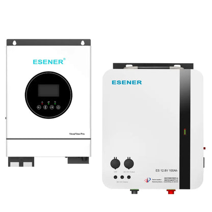 Esener 1KW 12V Pro Inverter + Esener 1.28KW 12V Lithium-Ion Battery Combo - Whitehouse Lighting And Electrical