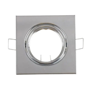 WHL&E 70mm Square Silver Downlight Fitting