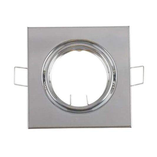 Whitehouse Lighting And Electrical Silver Square Downlight Fitting 70MM  Whitehouse Lighting And Electrical