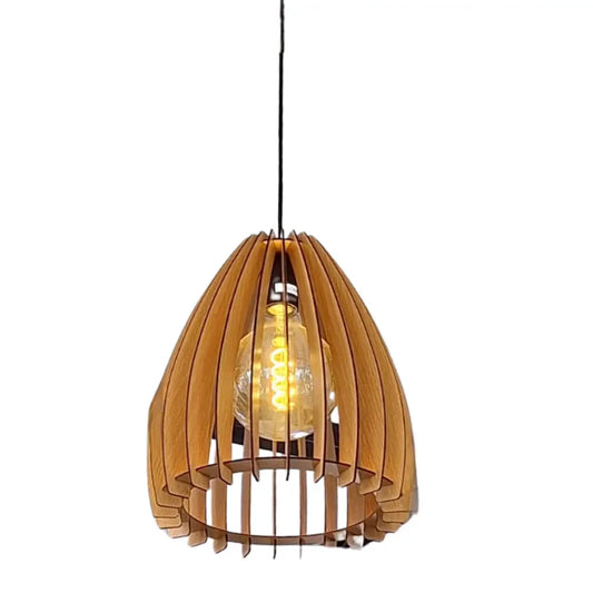 WHL&E Wooden Dining Lamp - Whitehouse Lighting And Electrical