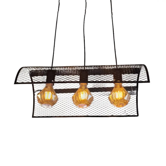 WHL&E DL6115/3 Black Dining Lamp - Whitehouse Lighting And Electrical