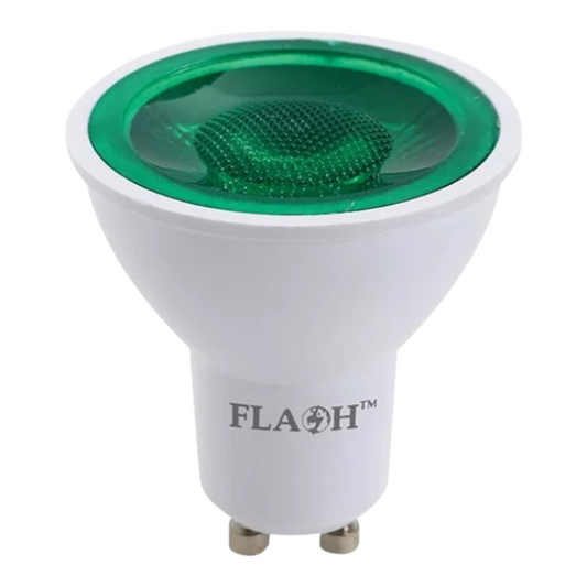 Flash LED GU10 Bulb 6W Green