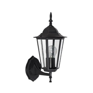 Brightstar L212 Up Facing Lantern Black Wall Light