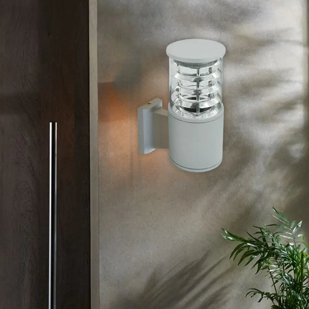Whitehouse Lighting And Electrical WHL&E 8402/1 Silver Up Facing Outdoor Wall Lamp  Whitehouse Lighting And Electrical