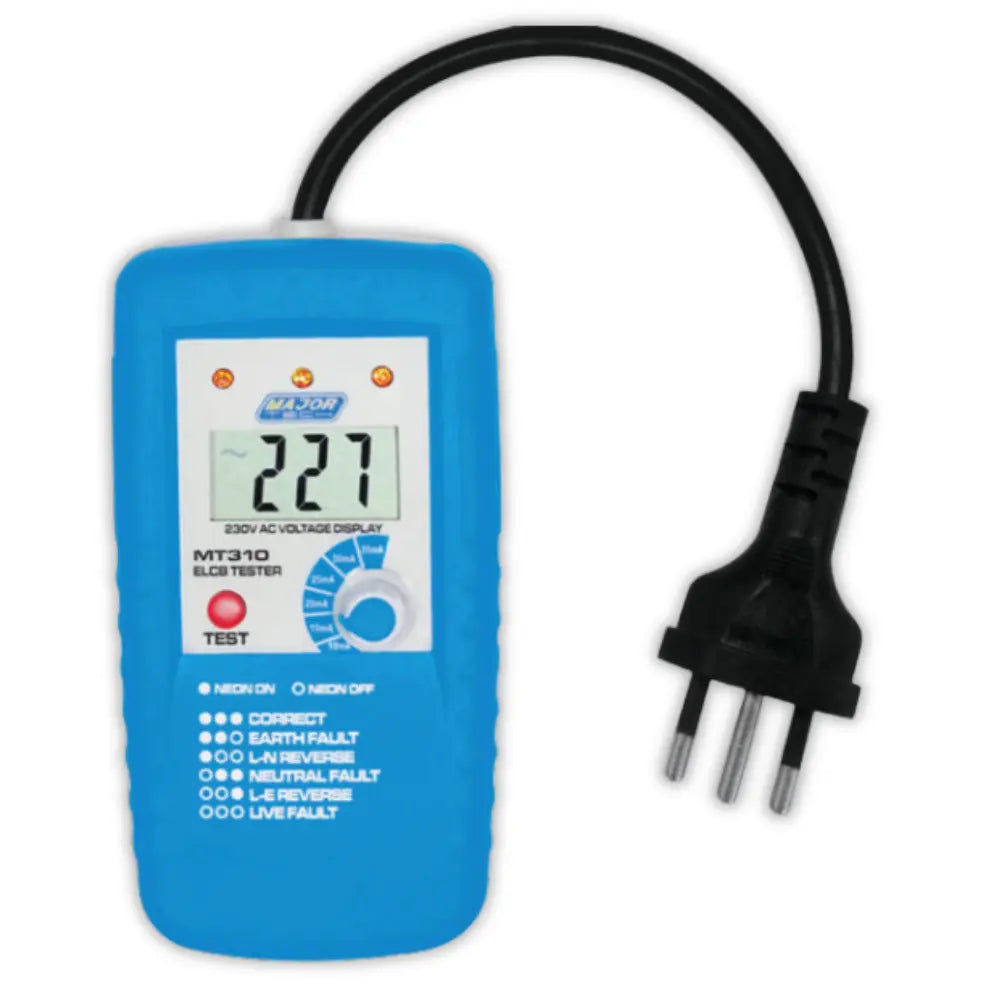 Major Tech Earth Leakage Circuit Breaker Socket Tester - Whitehouse Lighting And Electrical