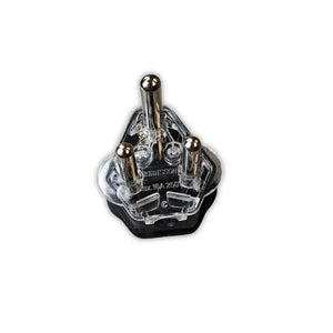 WHL&E 3 Pin Black Plug Top