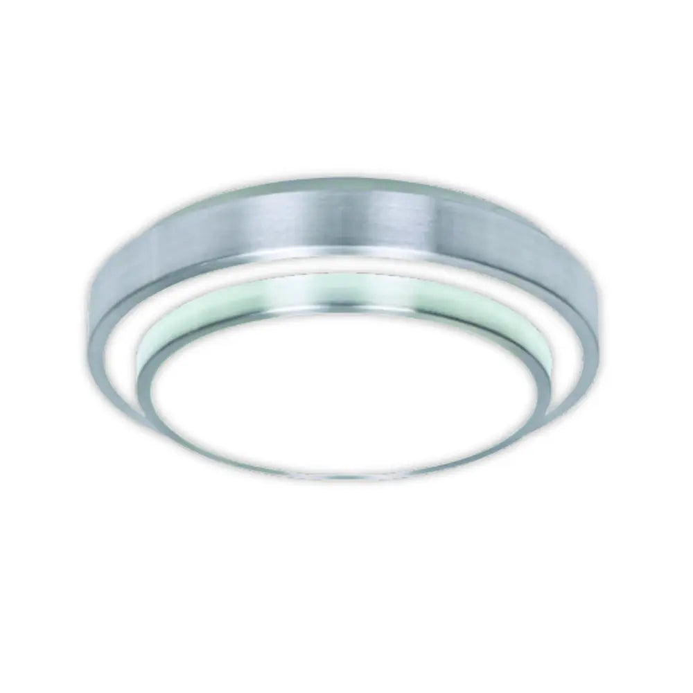 18W LED Round Silver Ceiling Light 6500K