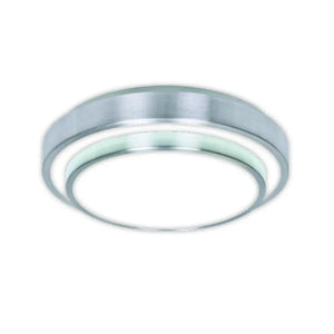 WHL&E 18W LED 6500K Round Silver Ceiling Light
