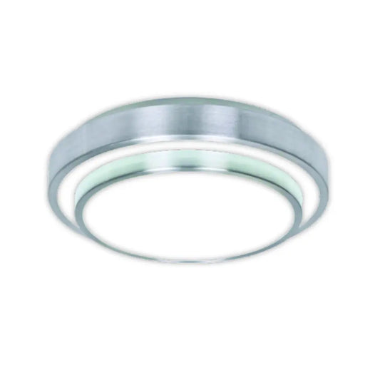 18W LED Round Silver Ceiling Light 6500K