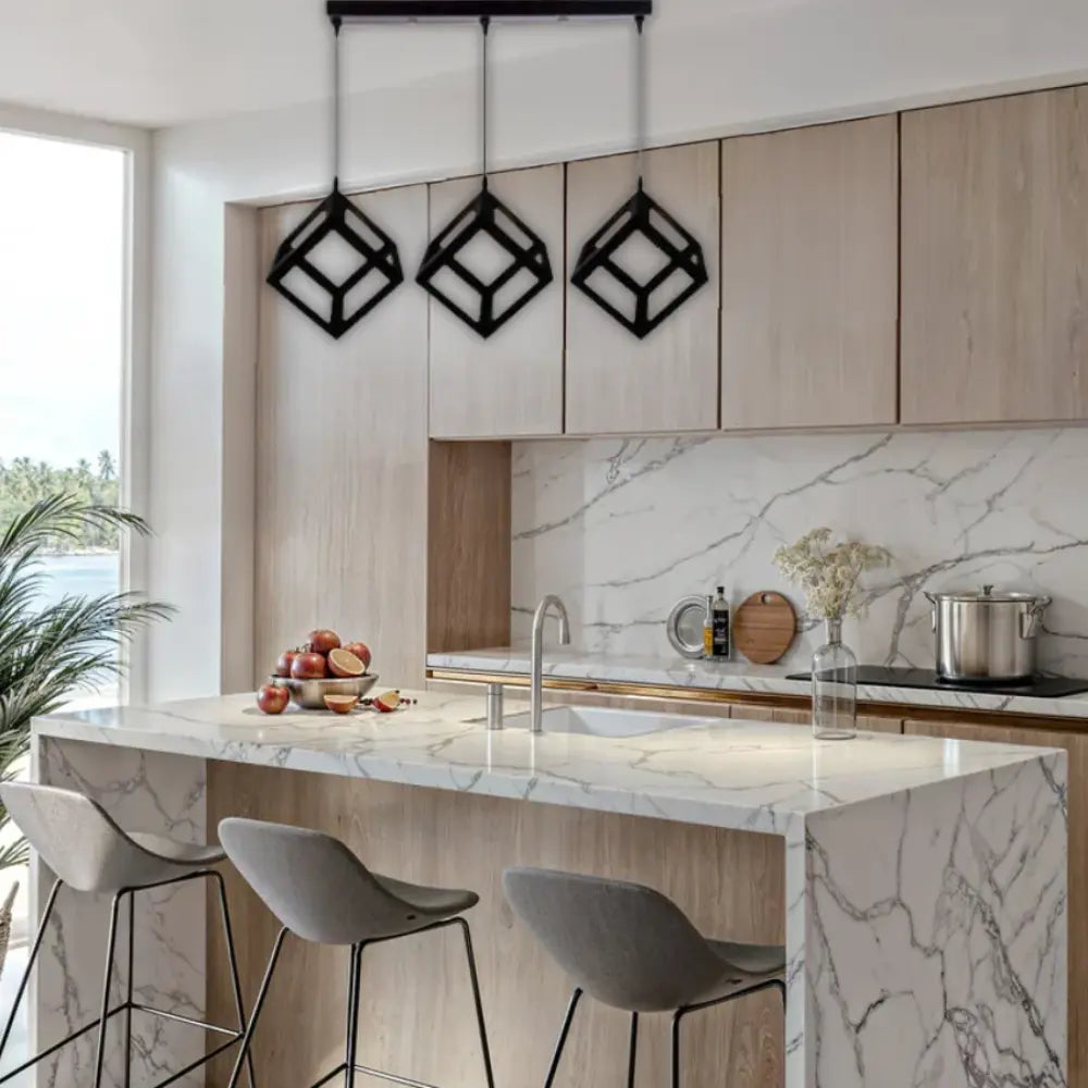 WHL&E 6014/3S Black Dining Lamp - Whitehouse Lighting And Electrical