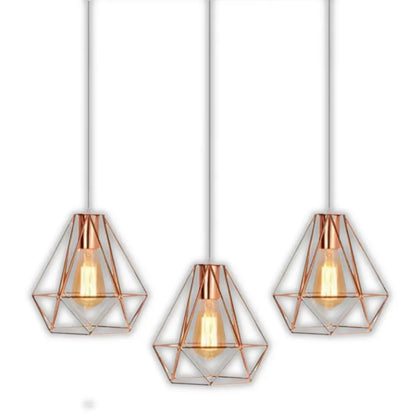Whitehouse Lighting And Electrical WHL&E 7921/3 Rose Gold Dining Lamp  Whitehouse Lighting And Electrical