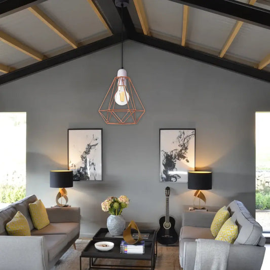 Whitehouse Lighting And Electrical WHL&E 6025 Rose Gold Dining Lamp  Whitehouse Lighting And Electrical